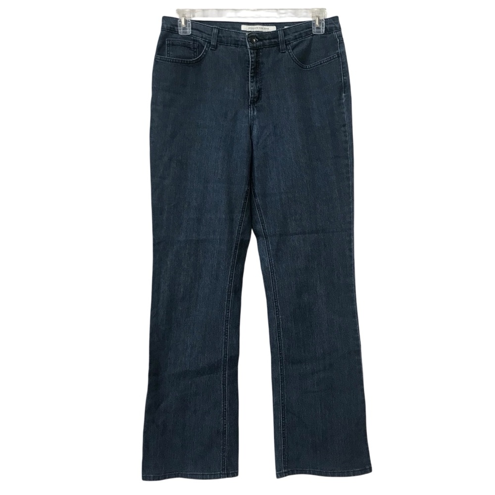 Jones New York Jeans Bootcut blue jeans stretch denim 12 - Inseam 32" Boot Cut
